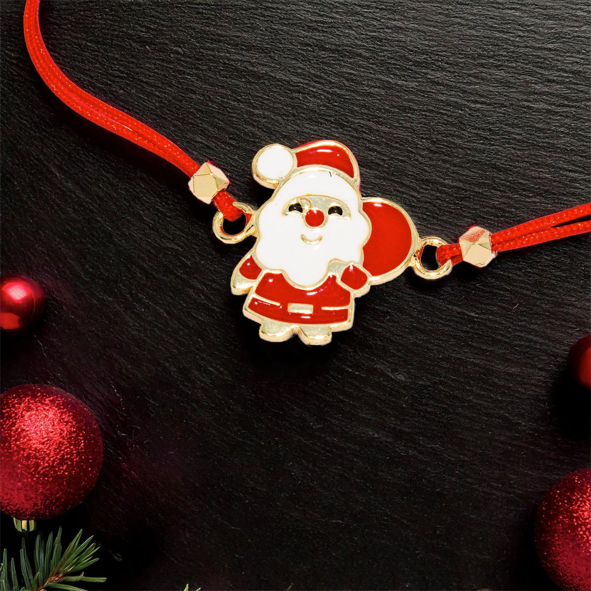 Yeni Yıl Noel Baba İp Bileklik