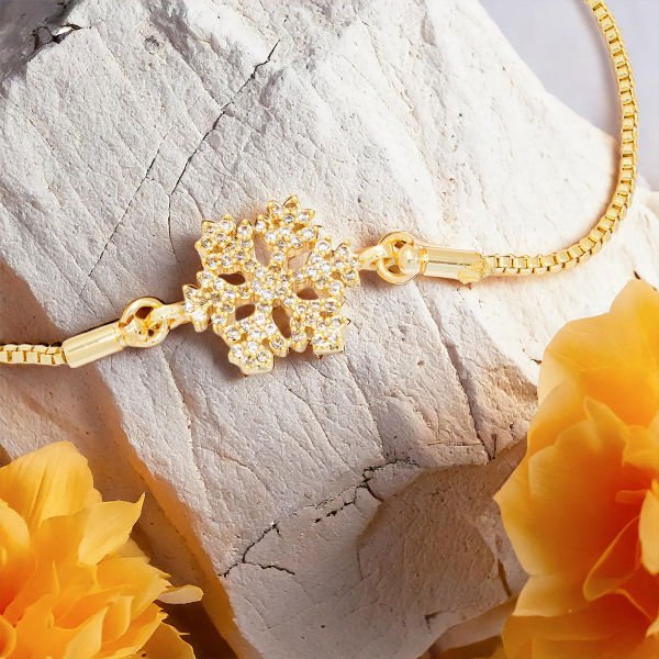 Gold Renkli Kar Tanesi Bileklik
