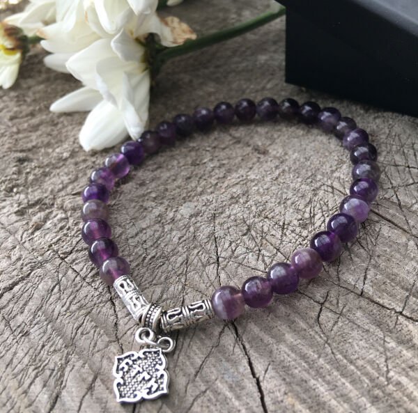 Ametist Doğaltaş Bileklik