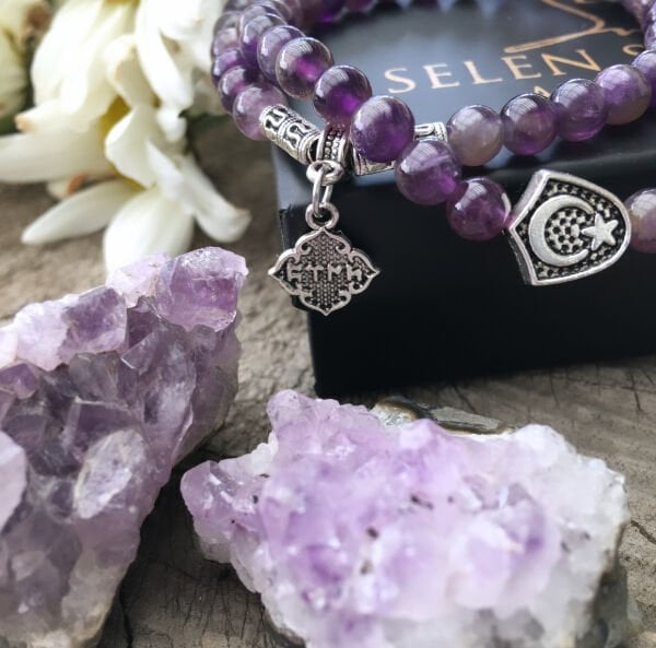 Ametist Doğaltaş Bileklik