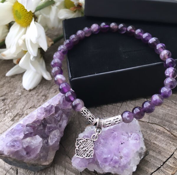 Ametist Doğaltaş Bileklik